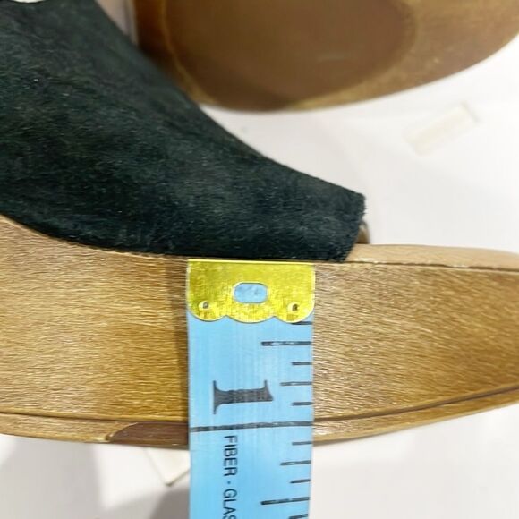 Rebels Orlanda Asymmetrical Platform Clog Sandal Black Y2K Made in Italy Slip On - Picture 11 of 12